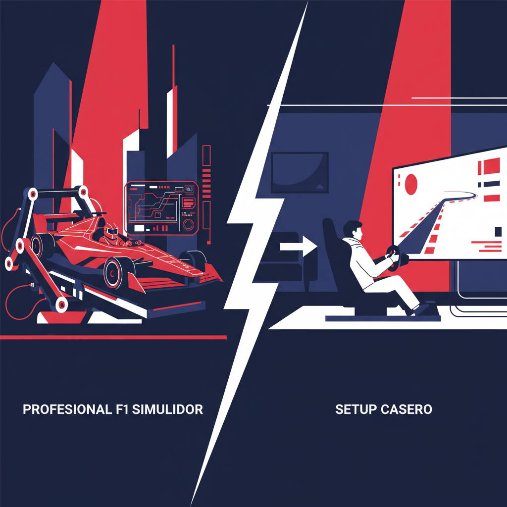Diferencias Clave: Simulador Profesional F1 vs Setup Casero