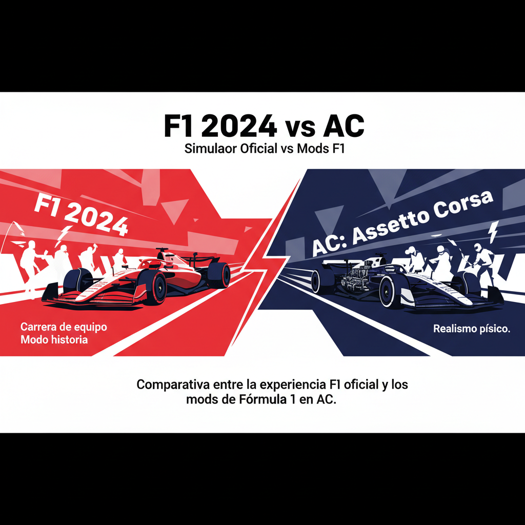 F1 2024 vs AC: Simulador Oficial vs Mods F1