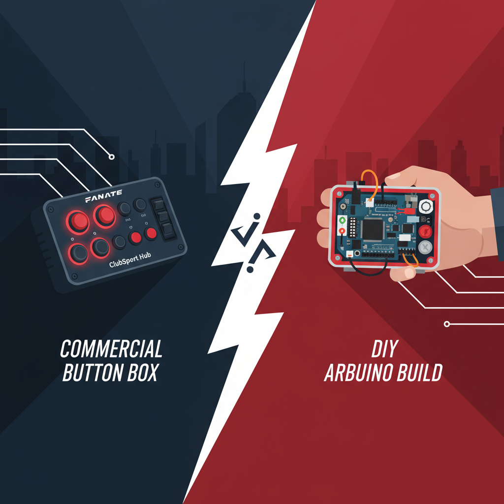Fanatec ClubSport Hub vs Custom Arduino: Button box comercial vs DIY