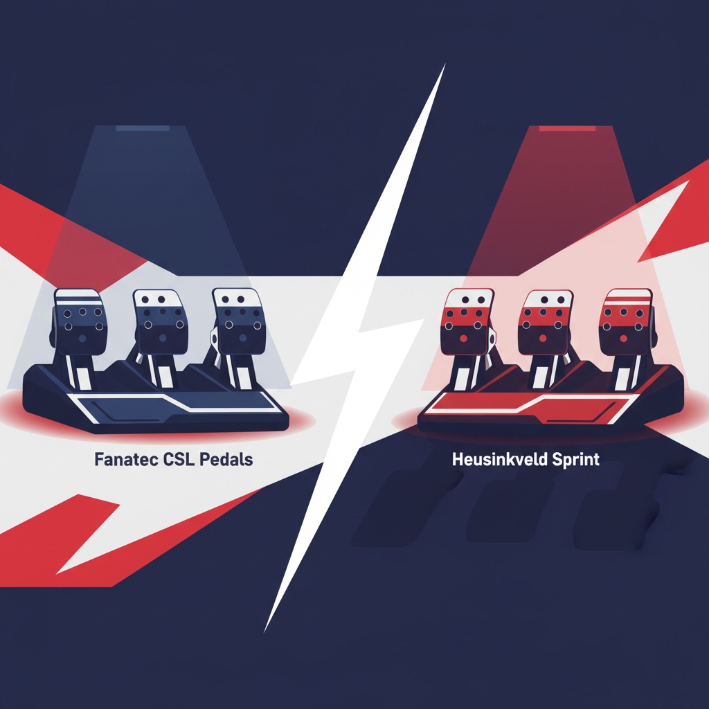 Fanatec CSL Pedals vs Heusinkveld Sprint: Vale la pena el salto a premium