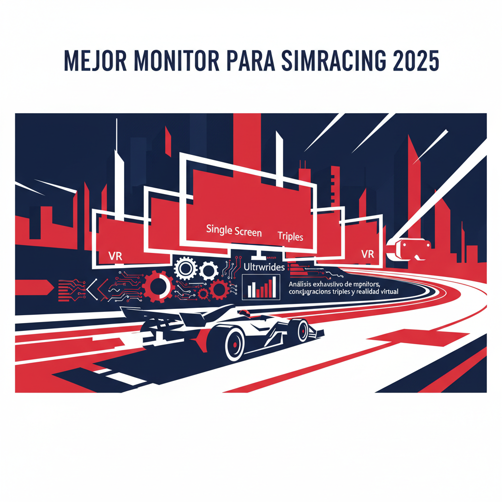 Mejor Monitor para Simracing 2025: Single Screen, Triples, Ultrawides y VR