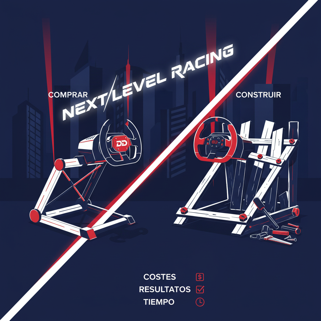 Next Level Racing Wheel Stand DD vs soluciones DIY: Plegable comercial vs hecho en casa