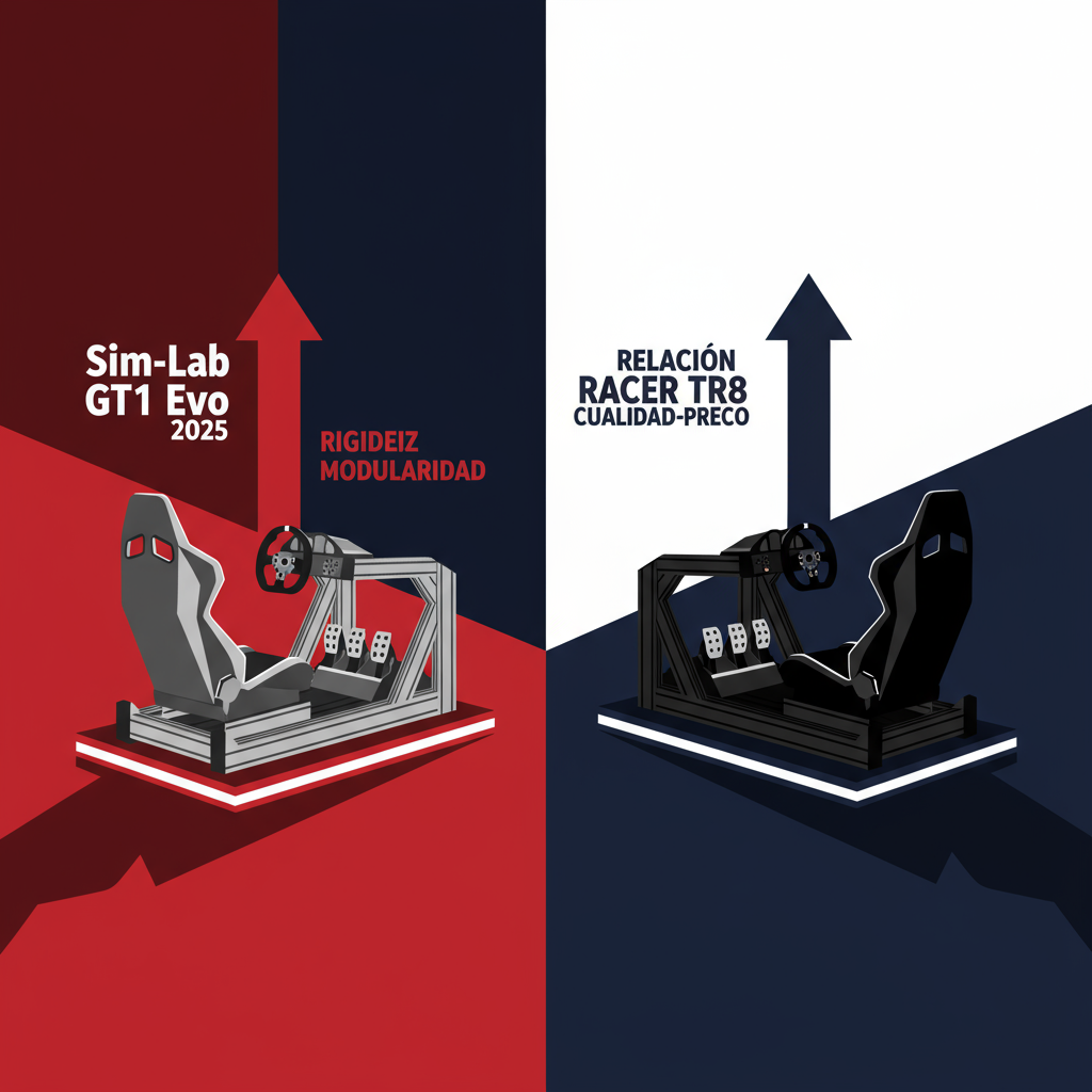 Sim-Lab GT1 Evo vs Trak Racer TR8: Cockpits de aluminio comparados 2025
